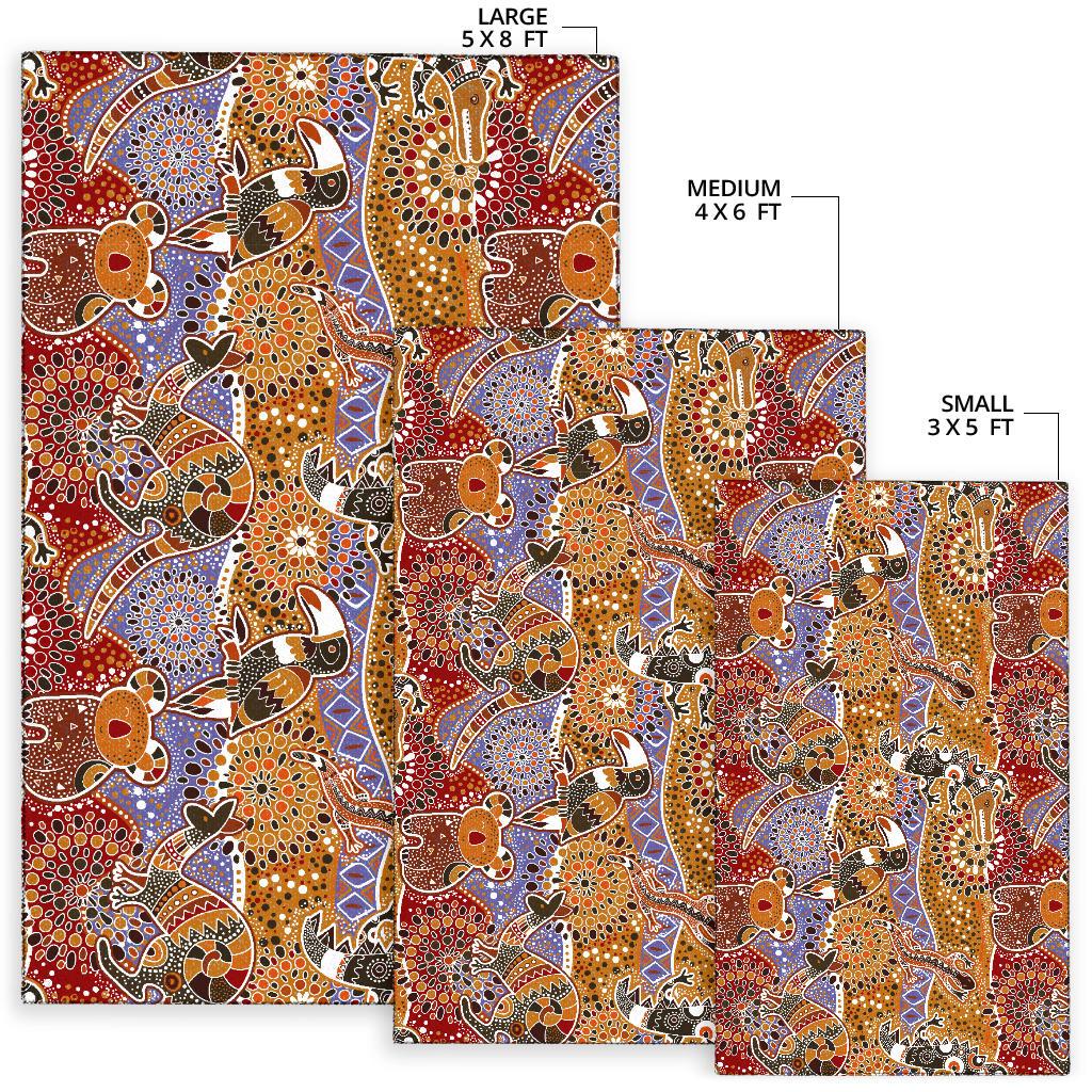 area-rug-aboriginal-patterns-rug-australian-animals