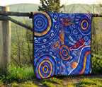 aboriginal-premium-quilt-indigenous-footprint-patterns-blue-color