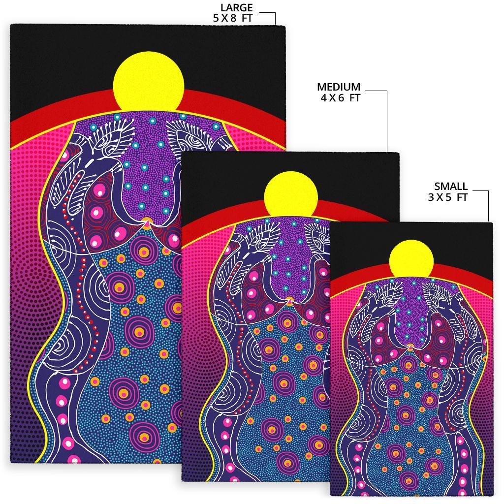 area-rug-aboriginal-sublimation-dot-pattern-style-violet