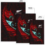 new-zealand-area-rug-manaia-paua-fern-wing-red