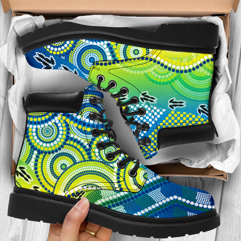 aboriginal-all-season-boots-dot-painting-indigenous-circle-patterns-ver-02