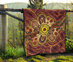 aboriginal-premium-quilt-indigenous-lizard-dot-painting-art