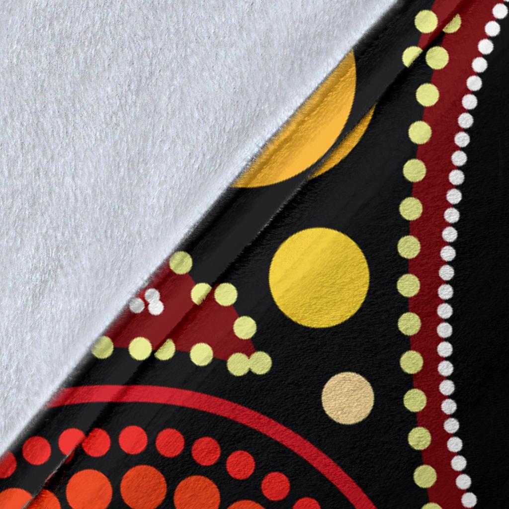 custom-premium-blanket-australia-aboriginal-dots-with-didgeridoo