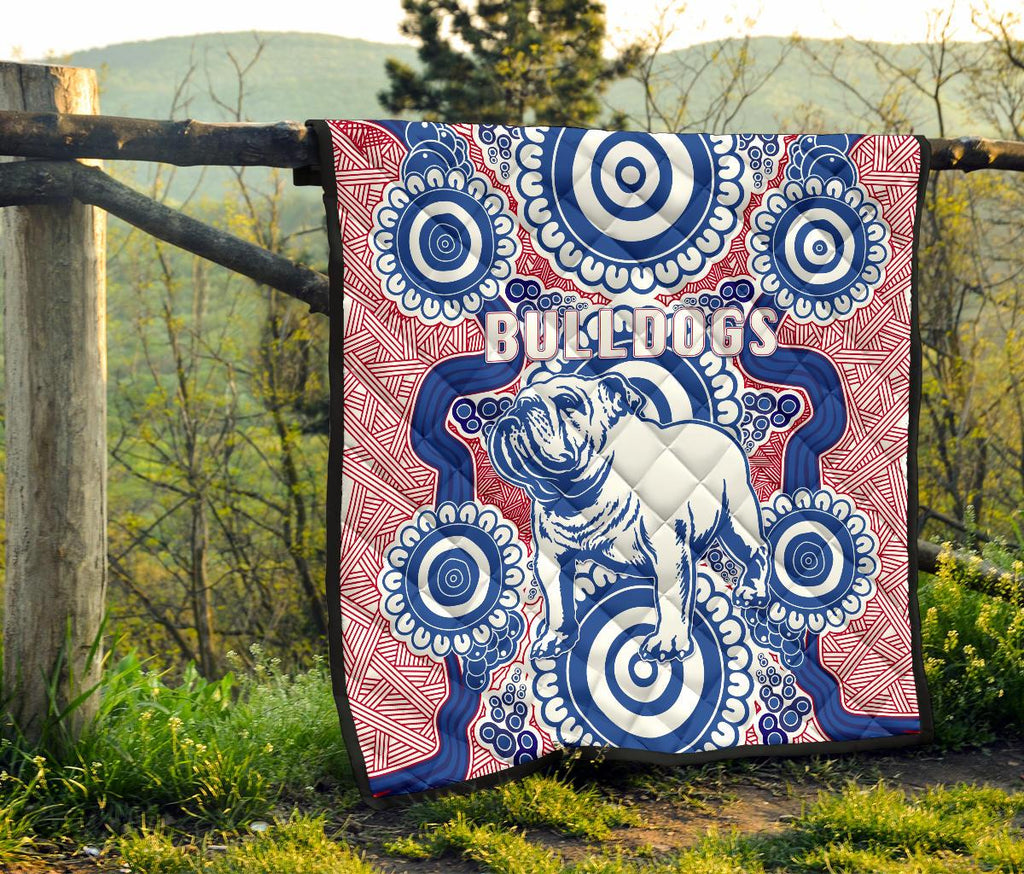 western-premium-quilt-bulldogs-simple-indigenous