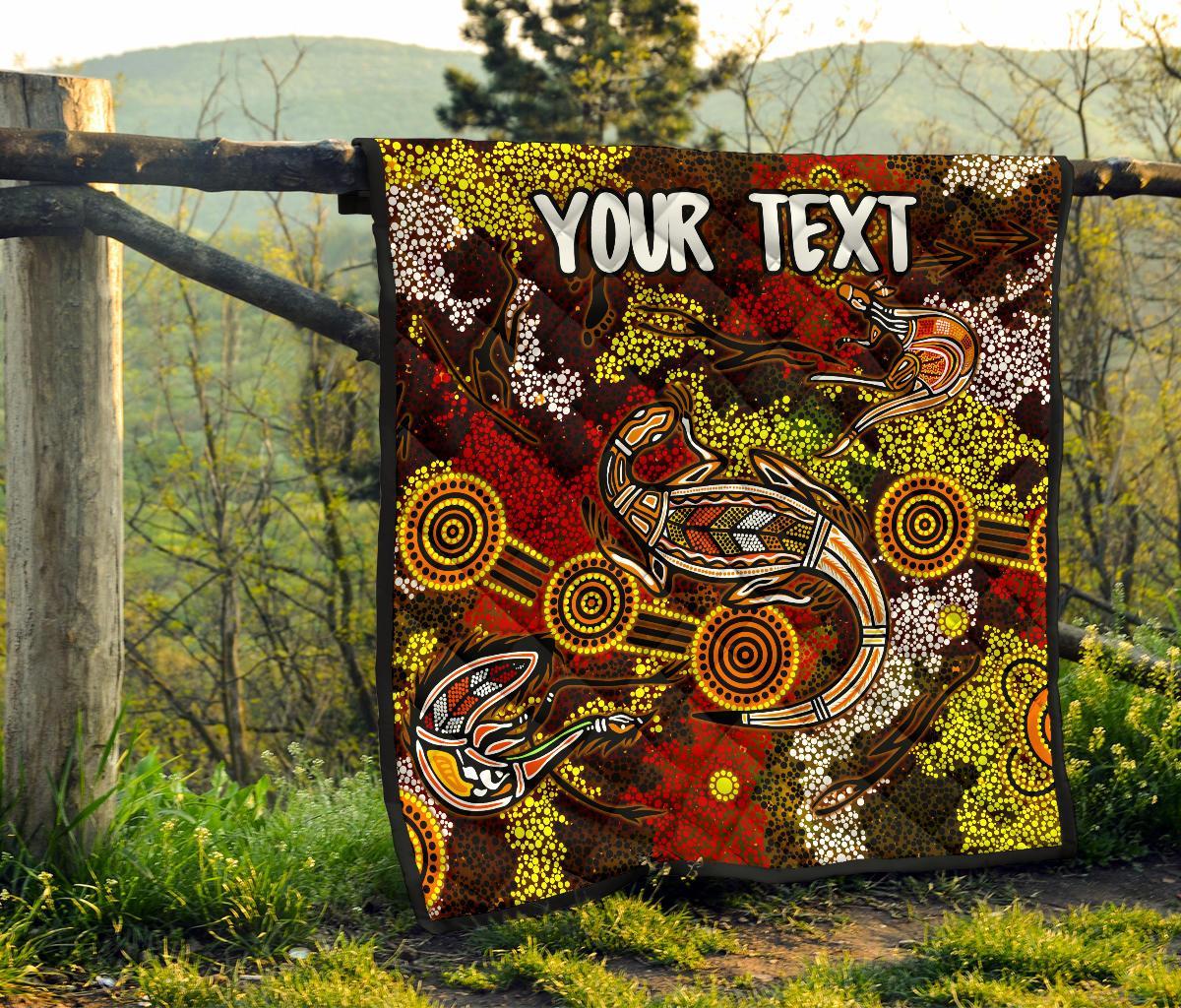 custom-aboriginal-premium-quilt-kangaroo-and-lizard-dot-painting-art