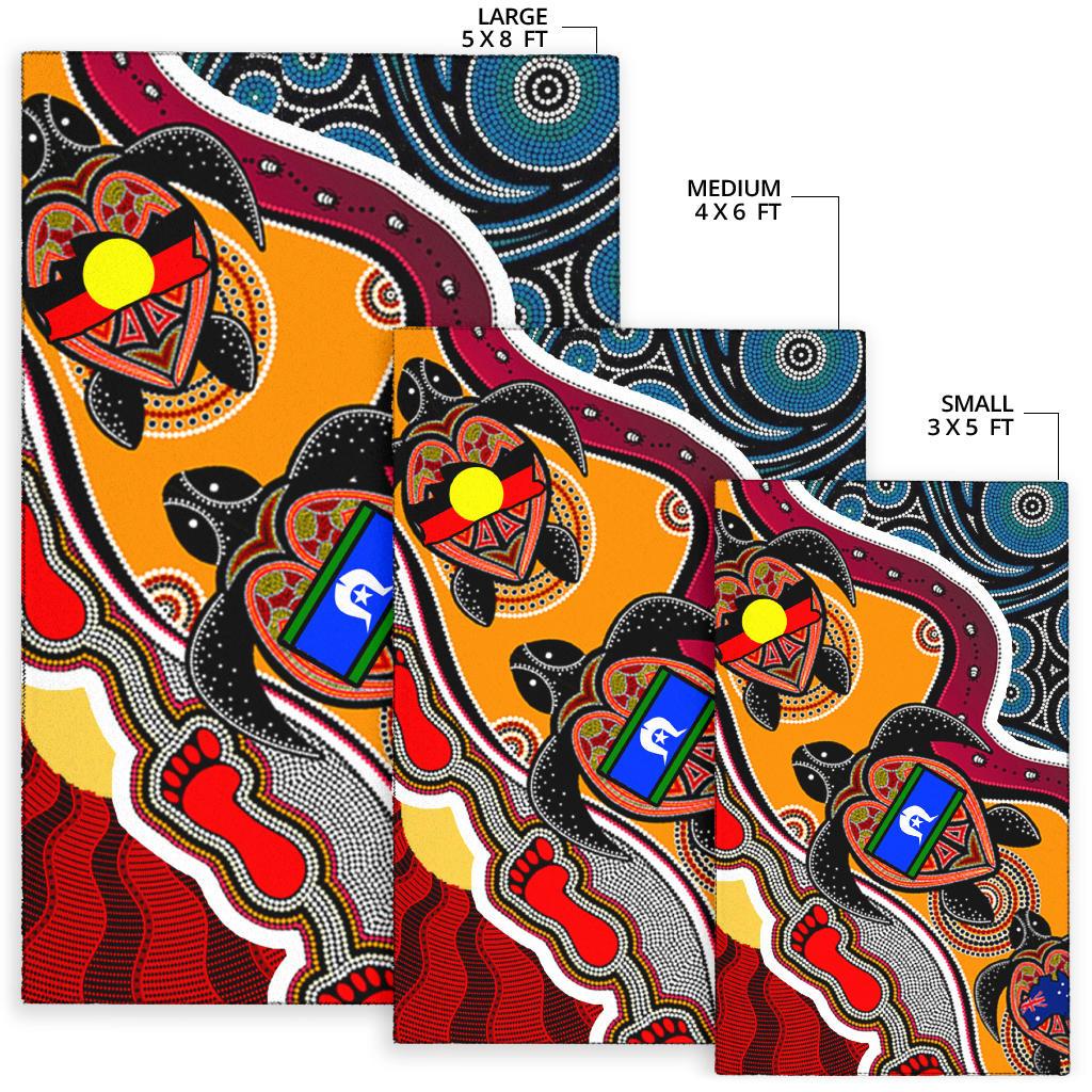 area-rug-australia-aboriginal-dots-with-turtle-and-naidoc-flags