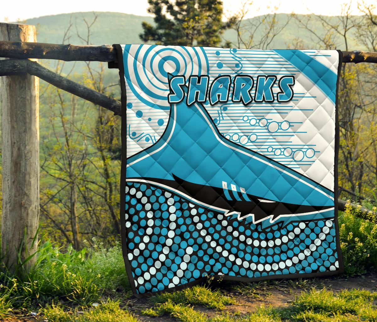 sharks-premium-quilt-cronulla-indigenous-unique