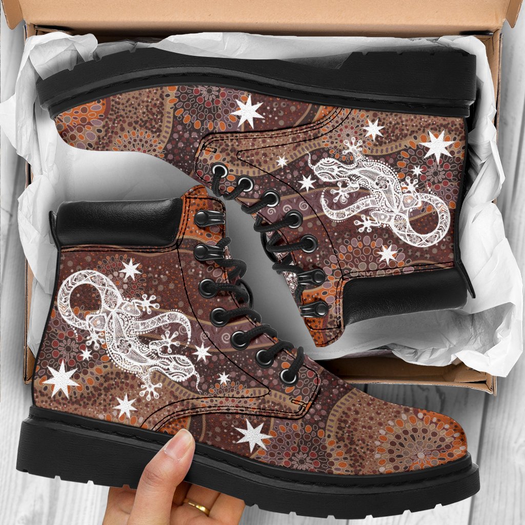 aboriginal-boots-lizard-patterns-circle-dot-painting-all-season-1