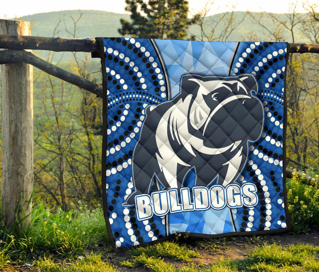 bulldogs-premium-quilt-indigenous-snappy