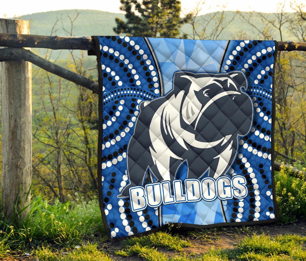 bulldogs-premium-quilt-indigenous-snappy