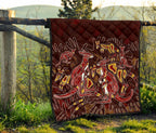 aboriginal-premium-quilt-kangaroo-family-with-hand-art