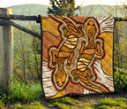 aboriginal-premium-quilt-indigenous-two-lizard-vintage-stye