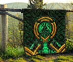 maori-new-zealand-premium-quilt-manaia-green