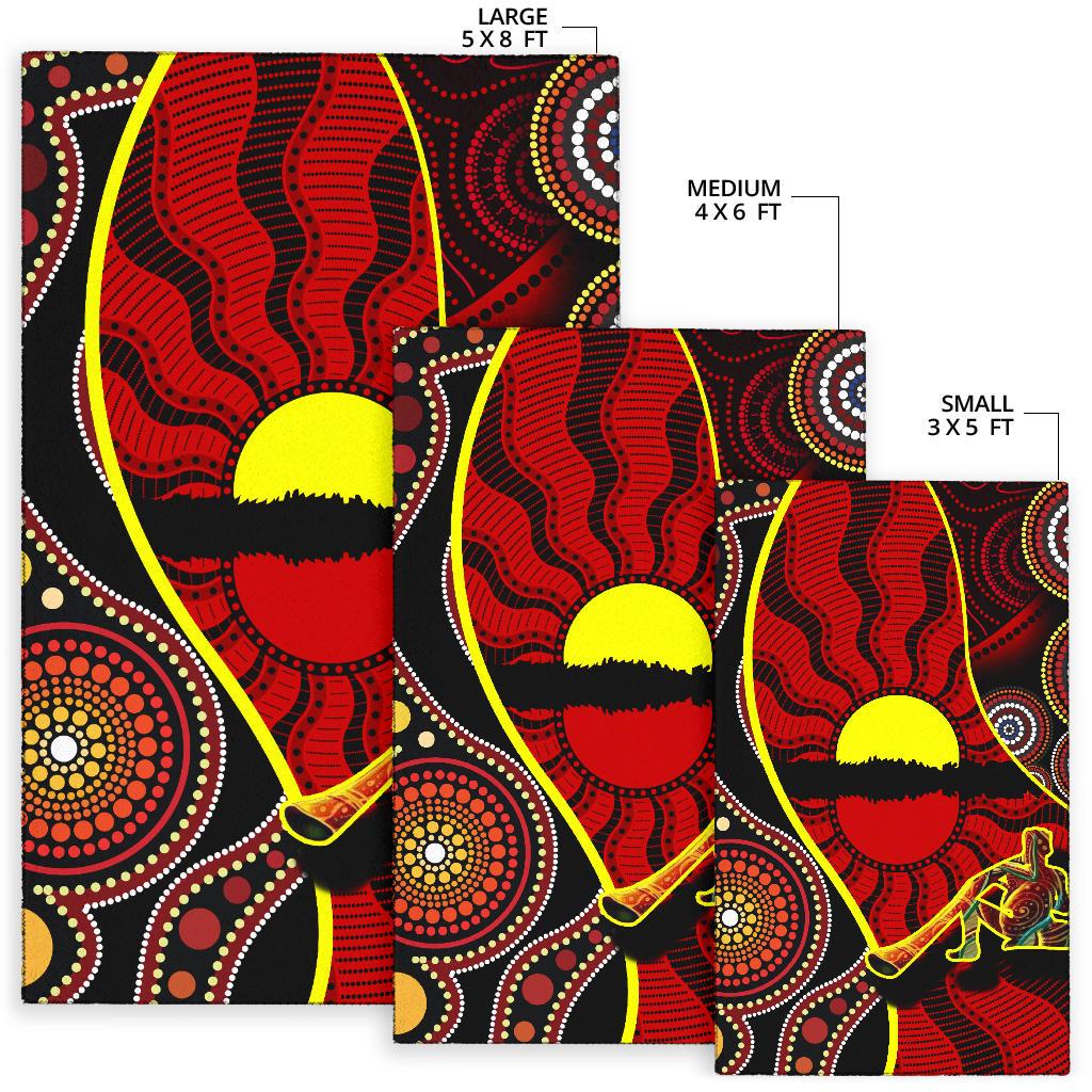 area-rug-australia-aboriginal-dots-with-didgeridoo