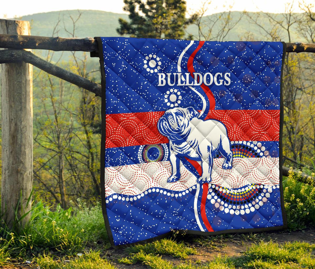 western-premium-quilt-bulldogs-unique-indigenous