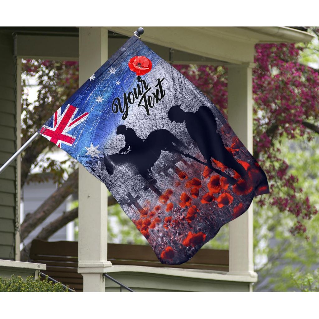 custom-text-anzac-day-flag-lest-we-forget-vintage-poppies