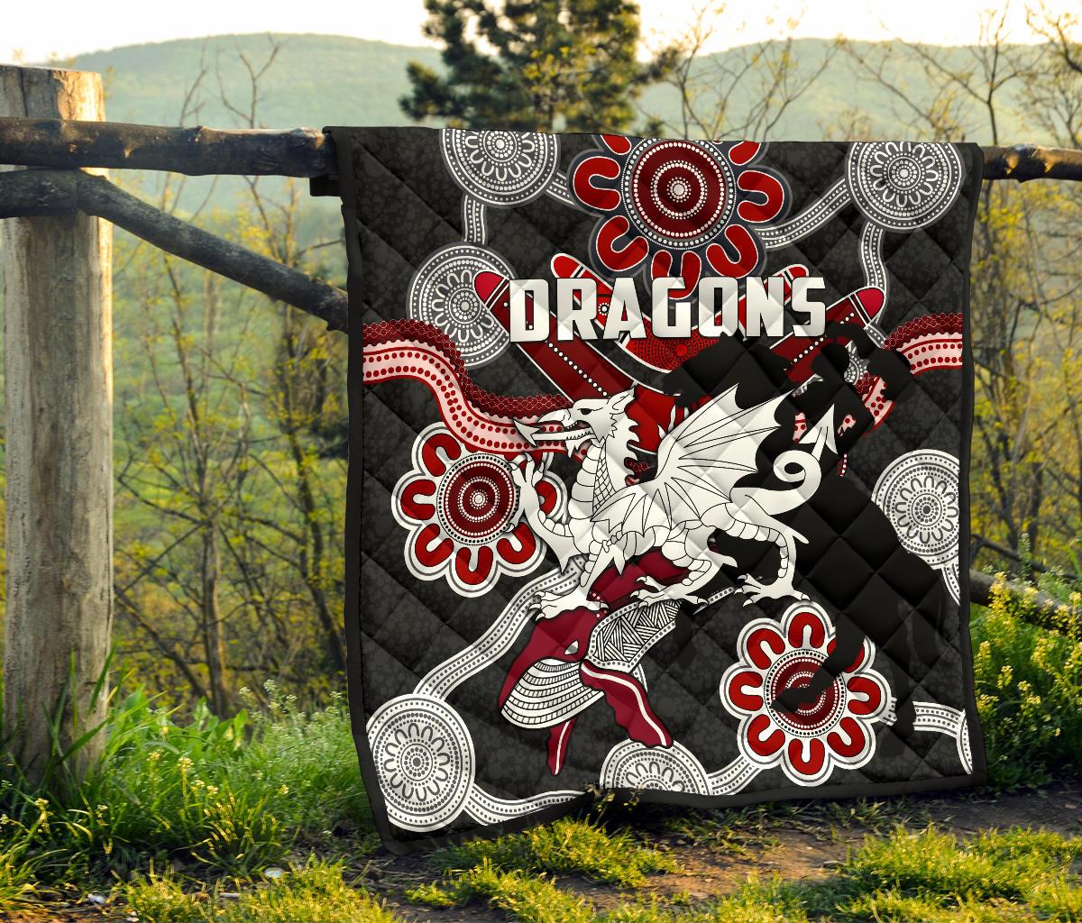 dragons-premium-quilt-st-george-indigenous-black