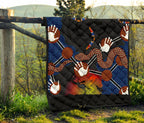 aboriginal-premium-quilt-australian-boomerang-and-snake-indigenous-art