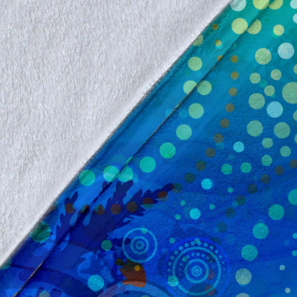 aboriginal-premium-blanket-indigenous-turtle-ocean-dot-painting-art