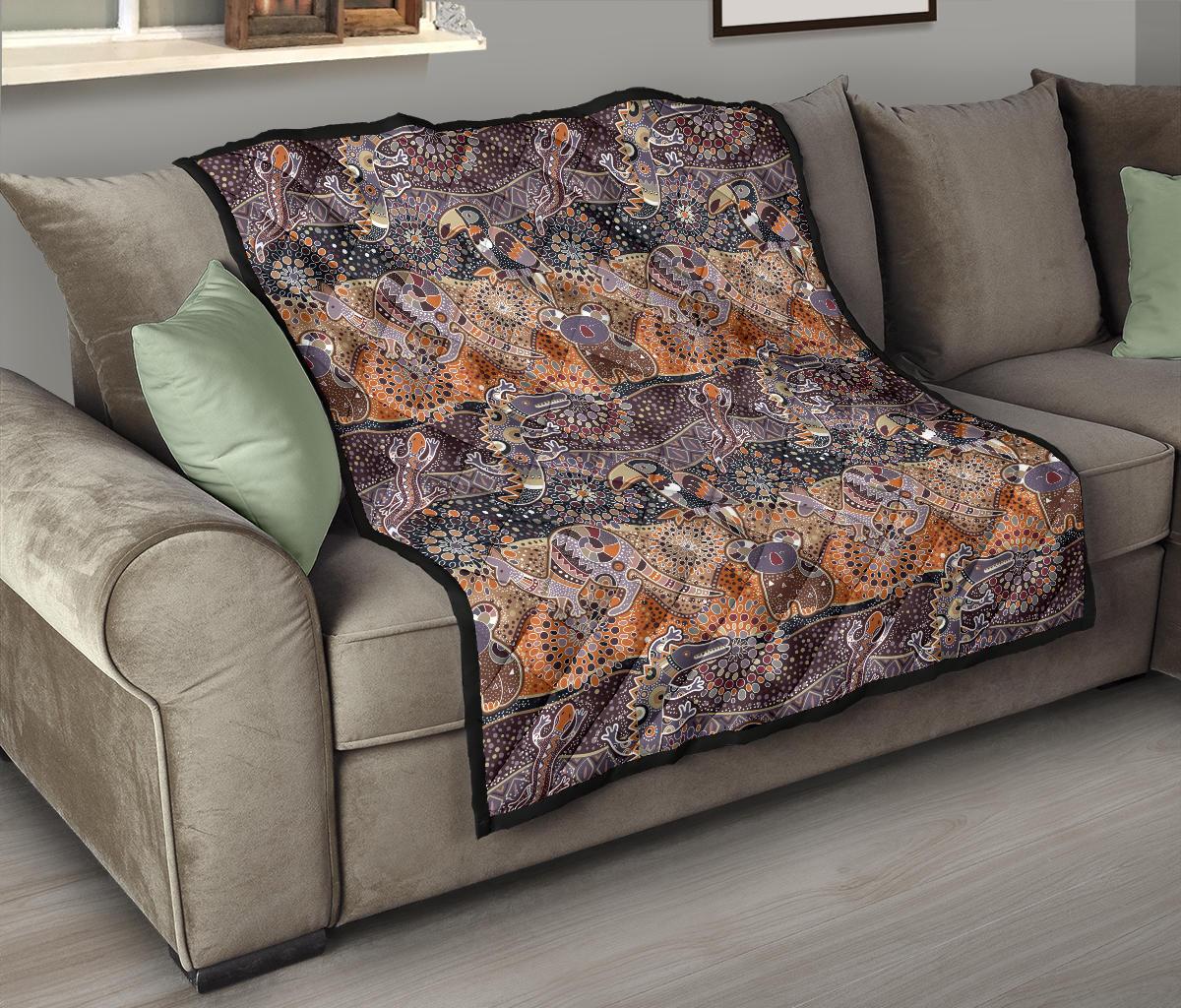 premium-quilts-aboriginal-patterns-coverlets-animals-art