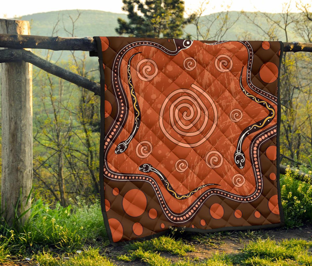 aboriginal-premium-quilt-australia-snake-aboriginal