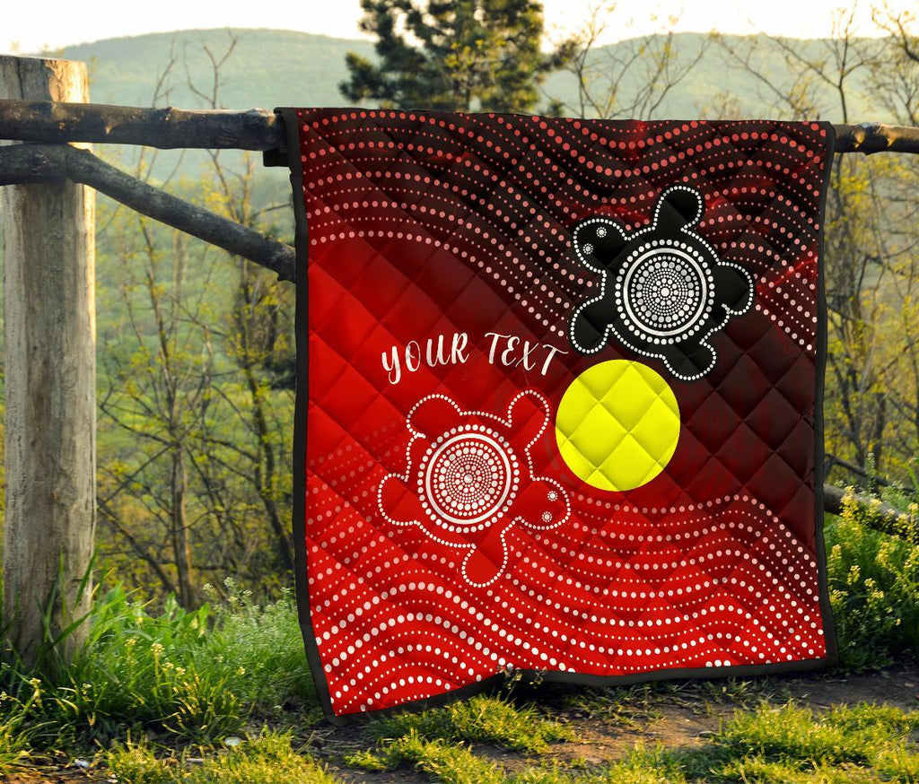 custom-aboriginal-premium-quilt-indigenous-circle-dot-painting-style