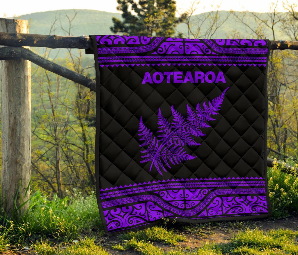 aotearoa-new-zealand-maori-premium-quilt-silver-fern-purple