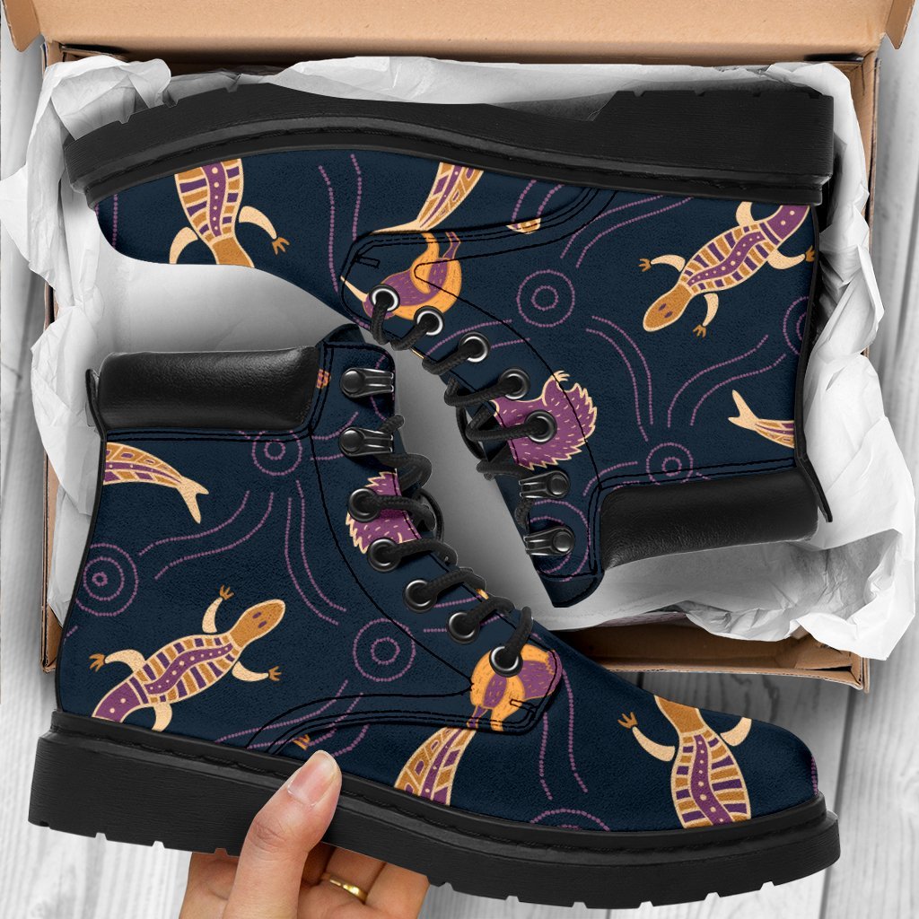 all-season-boots-indigenous-animals-patterns