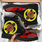 aboriginal-boots-turtle-patterns-footprint-circle-dot-painting-all-season