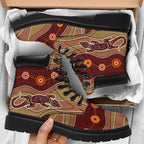 aboriginal-boots-lizard-patterns-circle-dot-painting-all-season