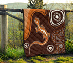 aboriginal-premium-quilt-australia-orange-lizard-aboriginal-art-1