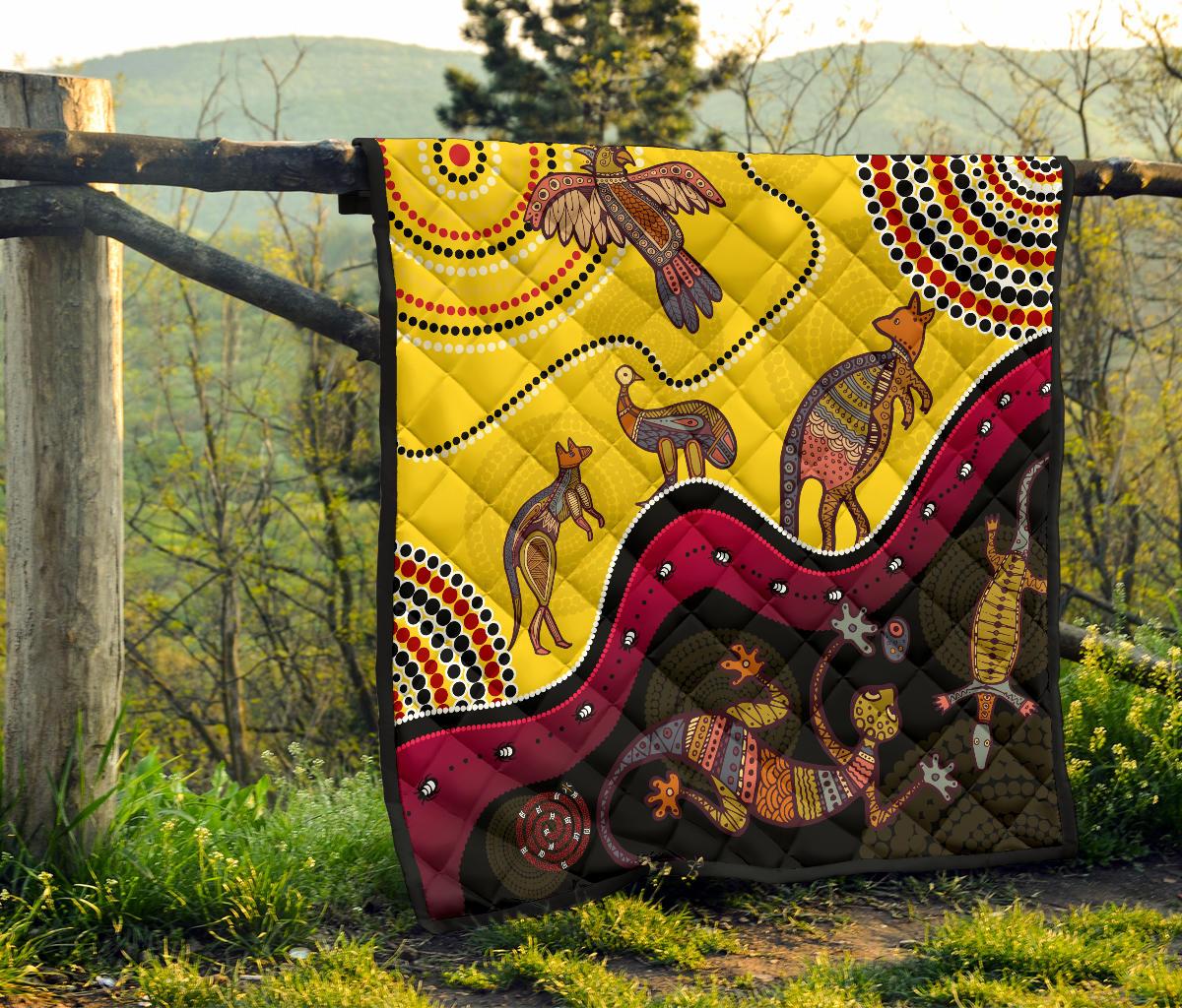 aboriginal-premium-quilt-indigenous-animals-life-art