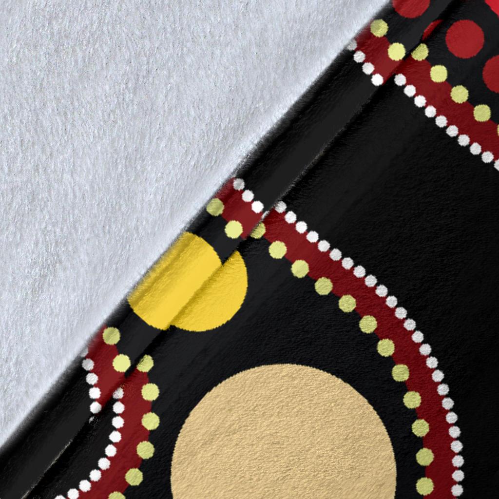 aboriginal-premium-blanket-australia-aboriginal-lives-matter-flag-circle-dot-painting-art