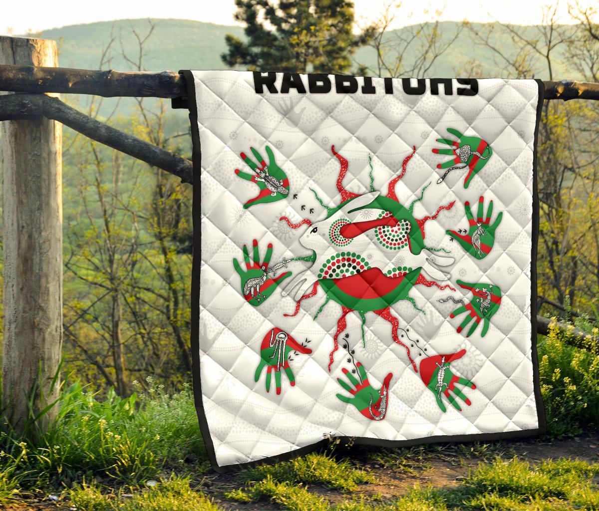 rabbitohs-indigenous-premium-quilt-animals-aboriginal