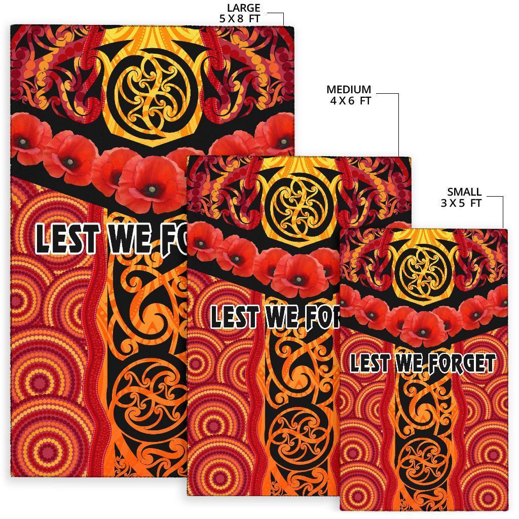 anzac-lest-we-forget-poppy-area-rug-new-zealand-maori-silver-fern-australia-aboriginal