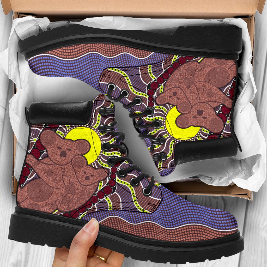 aboriginal-boots-koala-patterns-sun-dot-painting-all-season