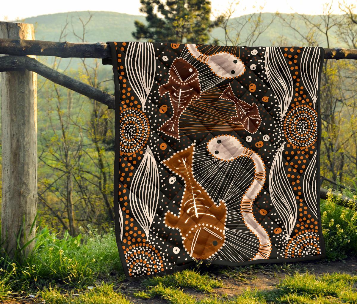 aboriginal-premium-quilt-indigenous-fish-and-snake