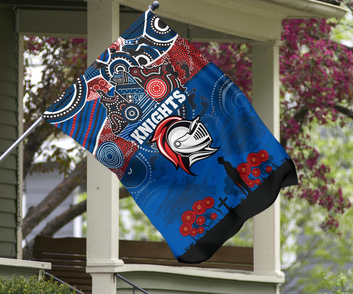 custom-personalised-knights-flag-newcastle-anzac-day-aboriginal