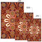 aboriginal-area-rug-circle-flowers-patterns-ver02