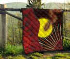 aboriginal-premium-quilt-indigenous-snake-sun-dot-painting