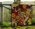 aboriginal-premium-quilt-kangaroo-and-lizard-dot-painting-art