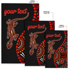aboriginal-personalised-area-rug-aboriginal-lizard-with-dot-painting-pattern