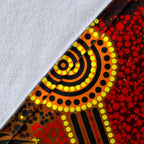 custom-aboriginal-premium-blanket-kangaroo-and-lizard-dot-painting-art