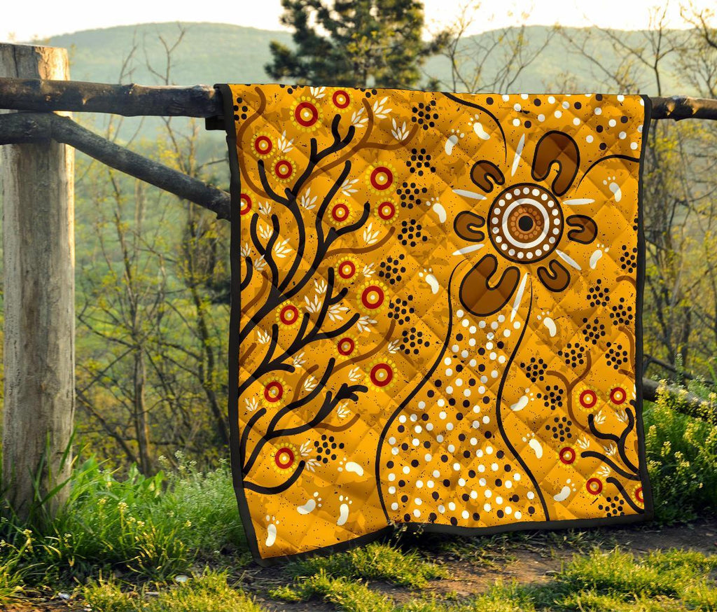 premium-quilt-aboriginal-art-in-spring-style