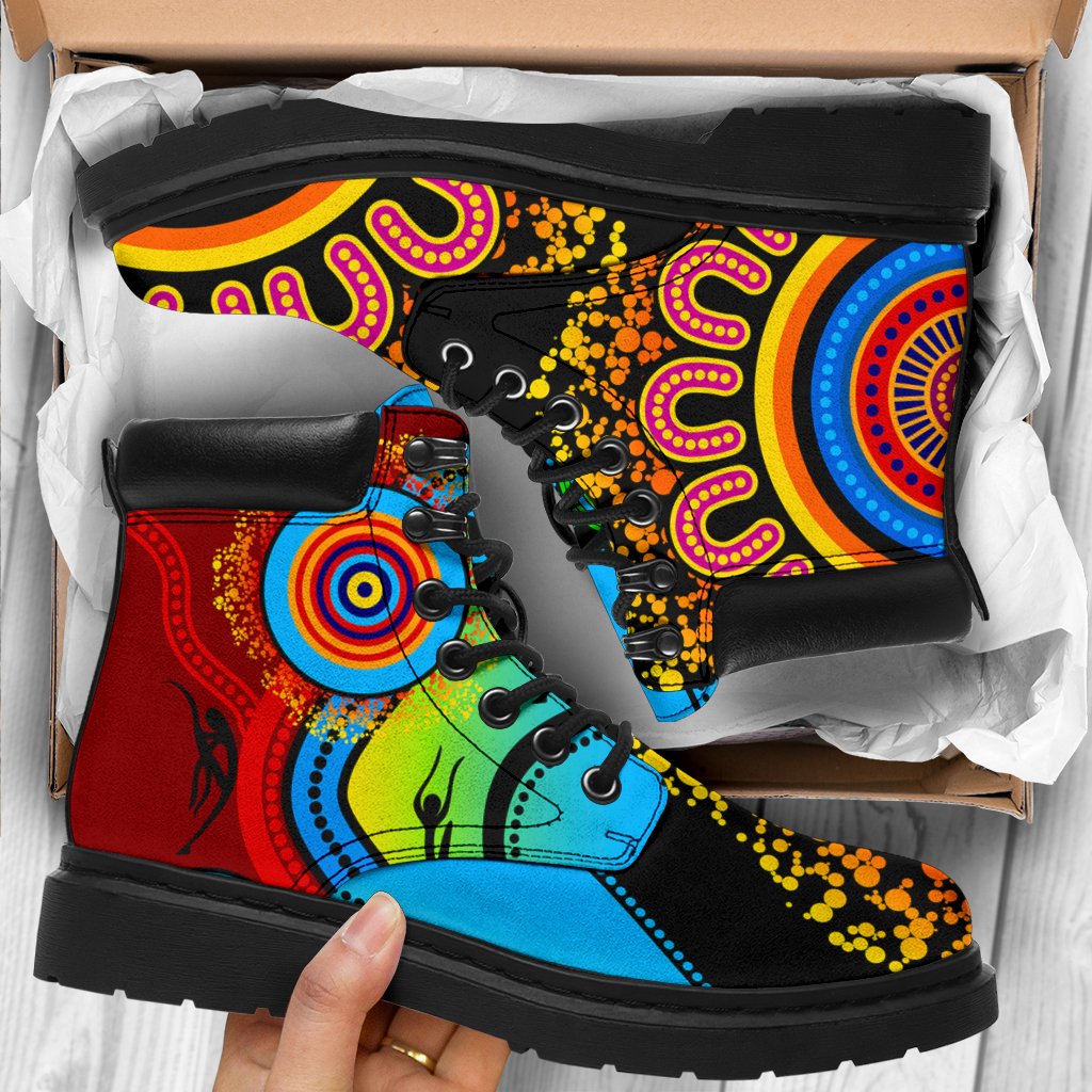 aboriginal-boots-circle-patterns-indigenousblue-dream-all-season