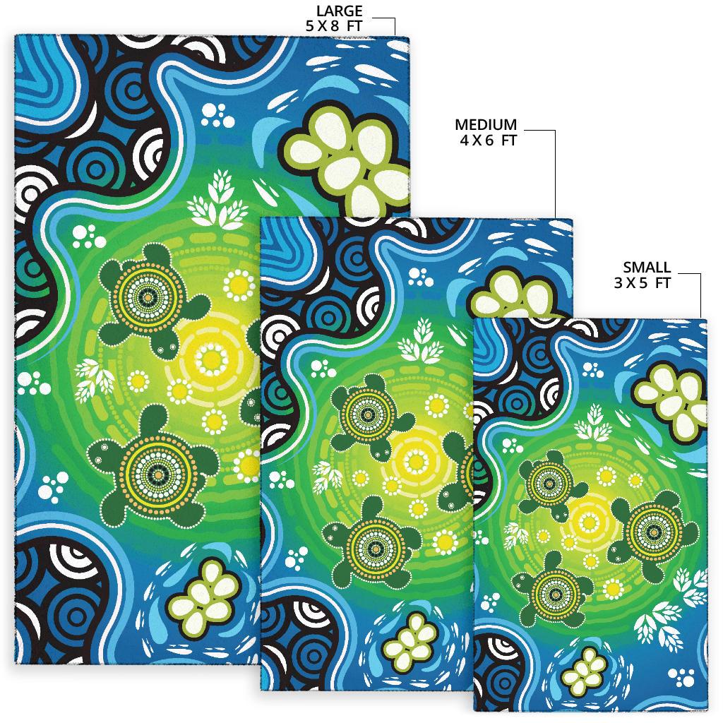 aboriginal-area-rug-indigenous-green-turtle