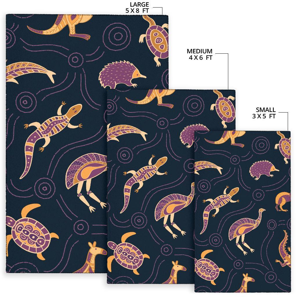 area-rug-indigenous-animals-patterns