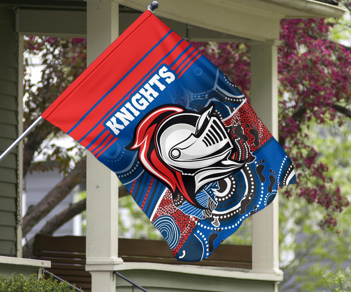 custom-personalised-knights-flag-newcastle-aboriginal-horizontal-style