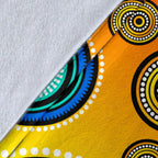 aboriginal-premium-blanket-indigenous-turtle-dot-painting-art