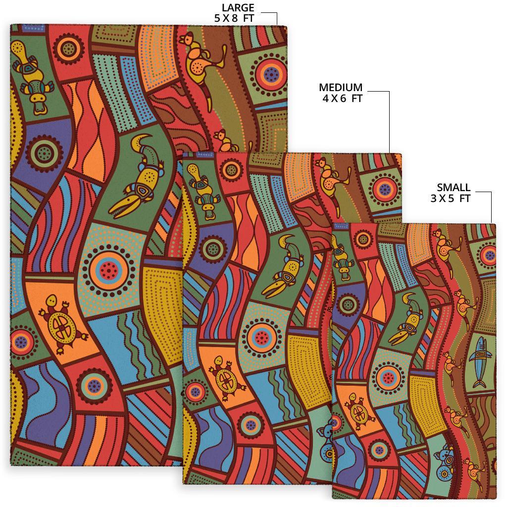 area-rug-aboriginal-art-with-animals
